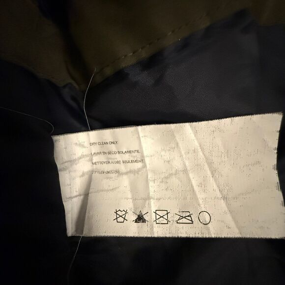 Nautica Drawstring Waist Parka Jacket Removeable Faux Fur Hood Olive Size XL - Picture 11 of 12